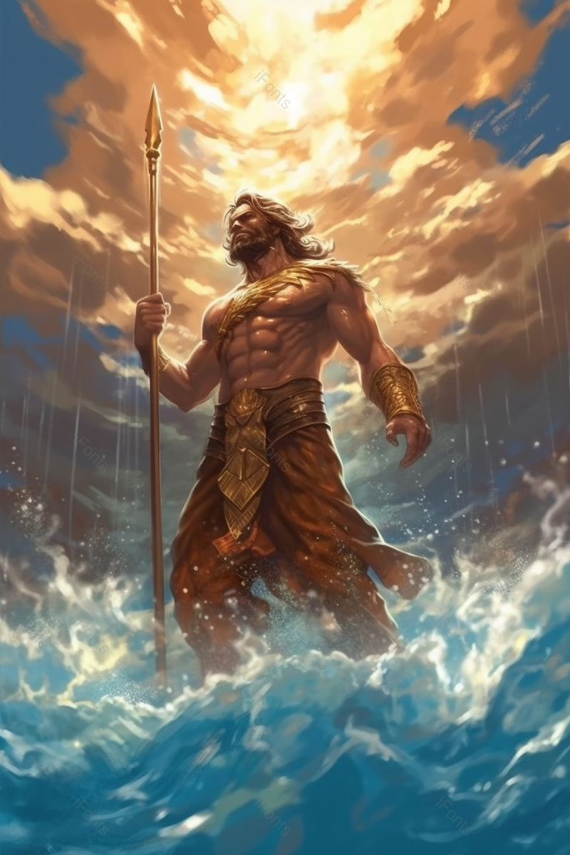 海上暴风雨海神乘风破浪插画,插画/手绘图,插画/手绘图库,插画/手绘图下载,插画/手绘